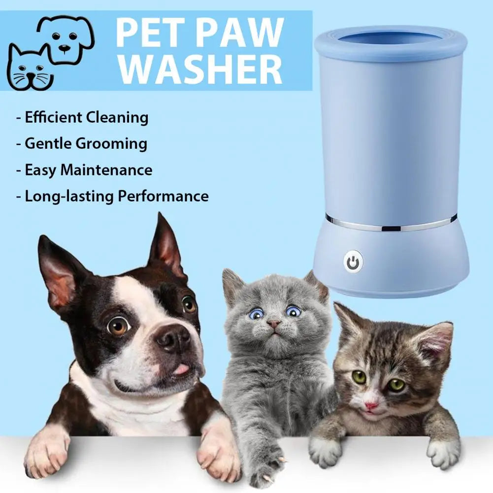 Automatic Dog Paw Cleaner Cup – Rechargeable Pet Foot Washer for Dogs & Cats