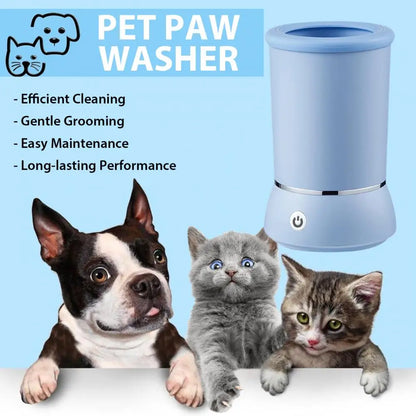Automatic Dog Paw Cleaner Cup – Rechargeable Pet Foot Washer for Dogs & Cats