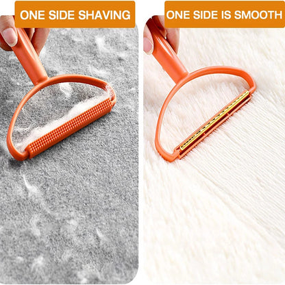 Portable Silicone Pet Hair Remover Brush for Clothes & Furniture