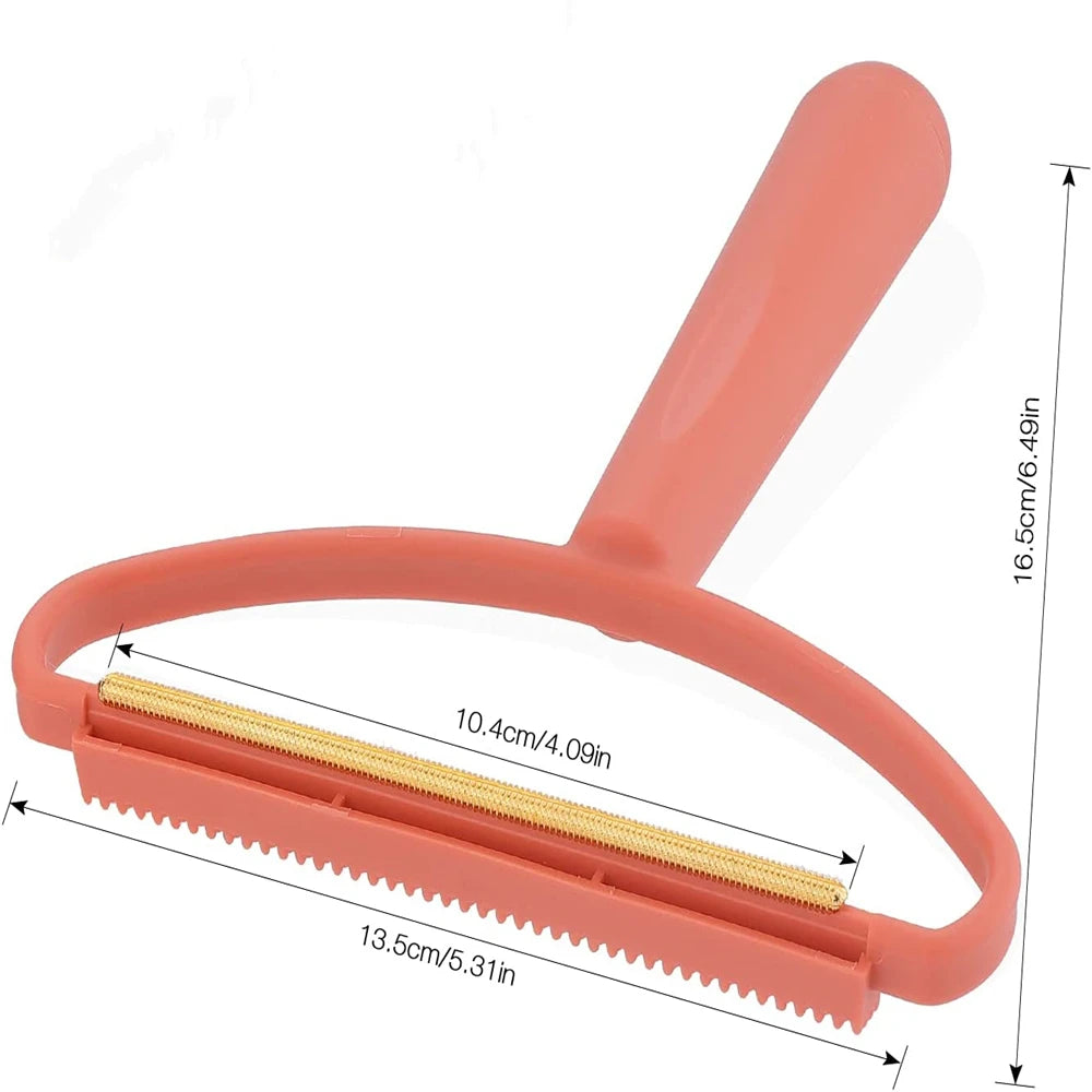Portable Silicone Pet Hair Remover Brush for Clothes & Furniture