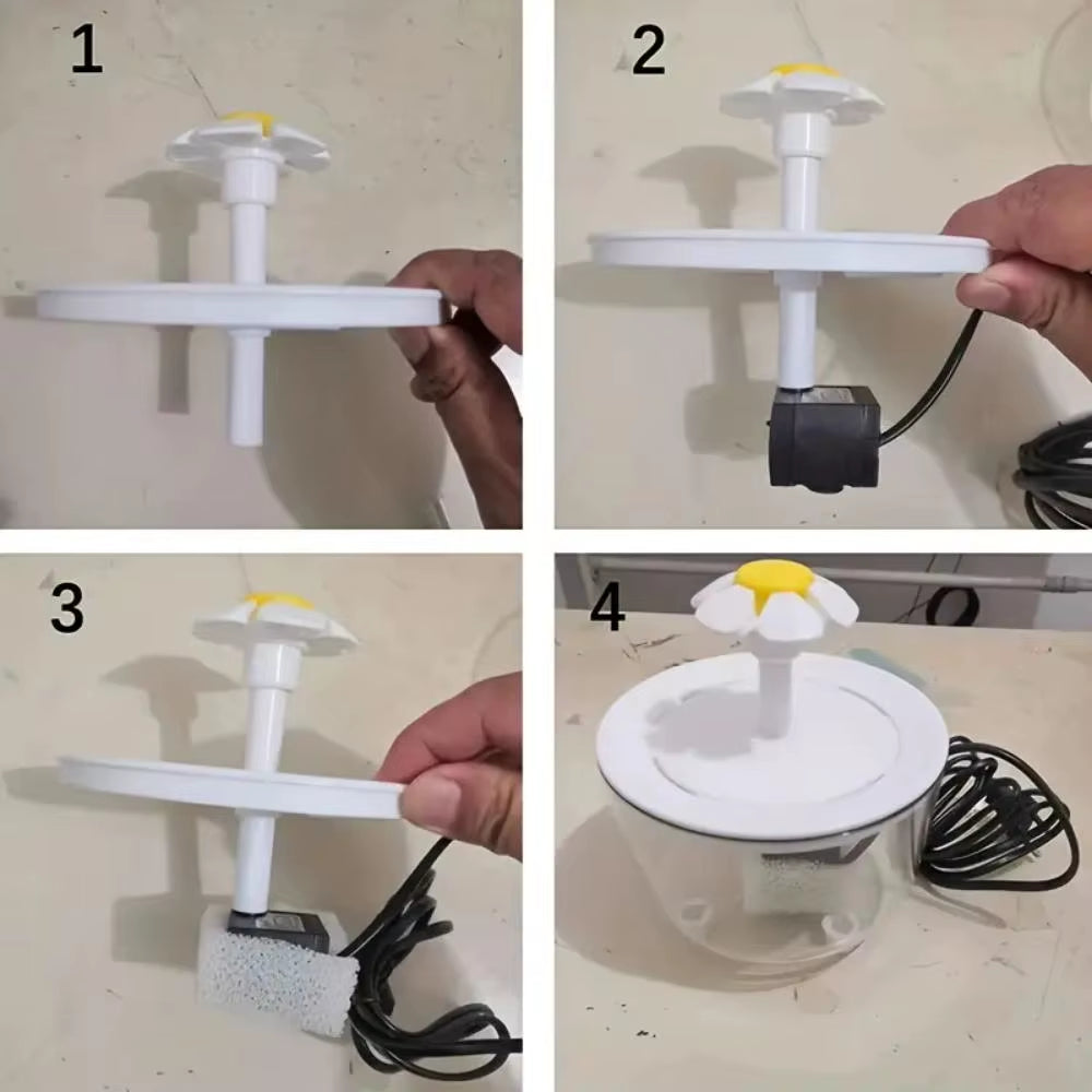 Automatic Pet Water Fountain for Cats & Dogs – USB Quiet Water Dispenser