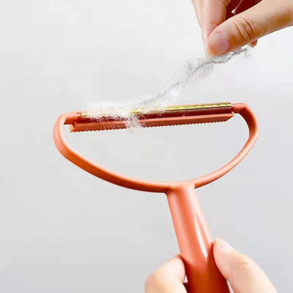 Portable Silicone Pet Hair Remover Brush for Clothes & Furniture