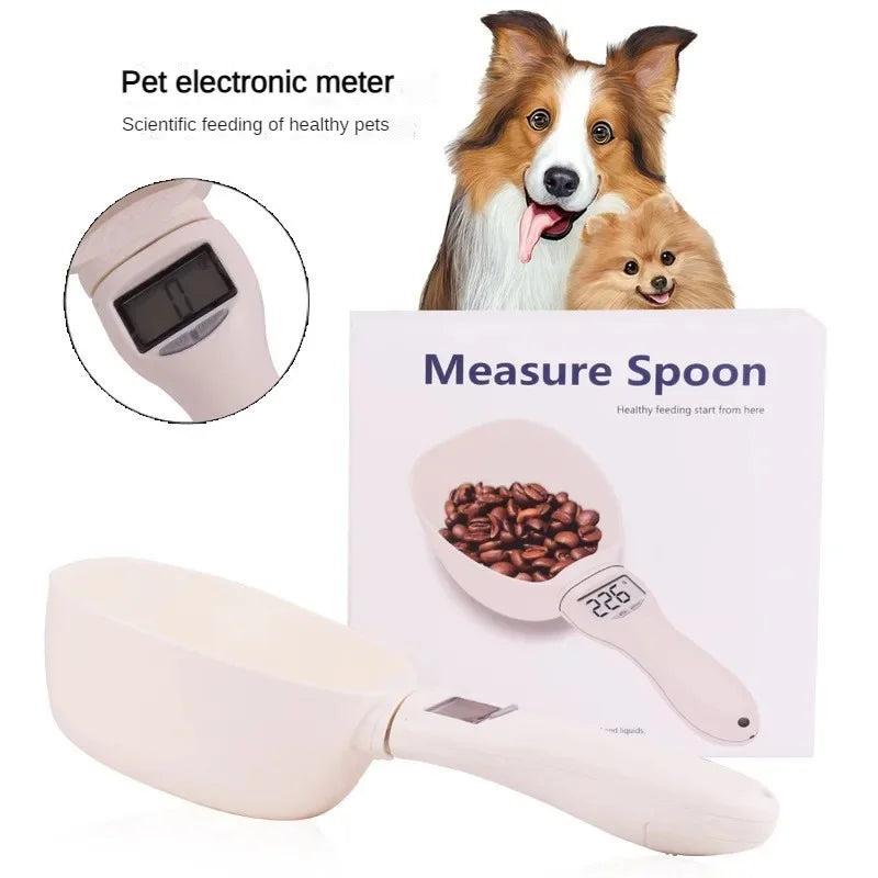 Digital Pet Food Measuring Scoop with LED Display for Dogs & Cats