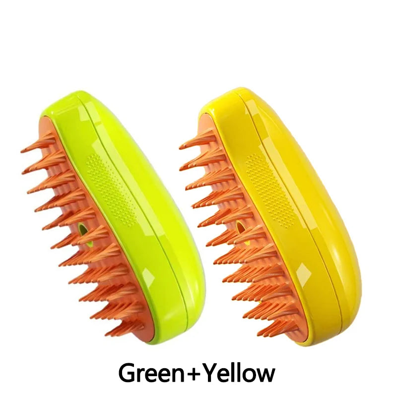 3-In-1 Steam Pet Grooming Brush for Dogs & Cats