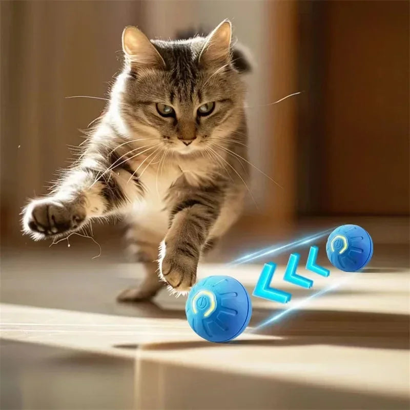 Automatic Interactive Moving Ball Toy for Dogs & Cats – USB Rechargeable Pet Toy