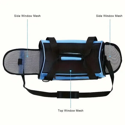 Portable Breathable Pet Carrier Bag for Cats & Small Dogs