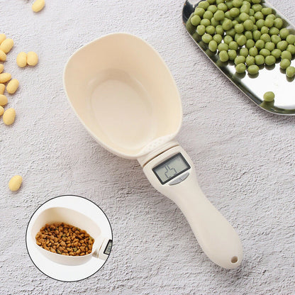 Digital Pet Food Measuring Scoop with LED Display for Dogs & Cats