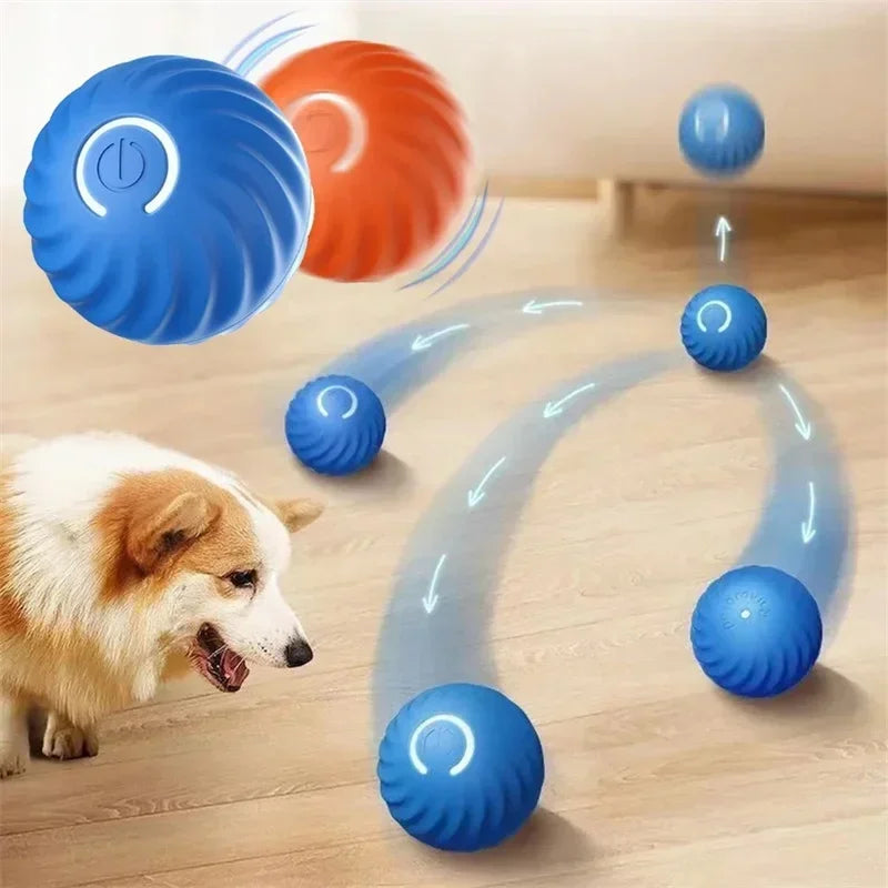 Automatic Interactive Moving Ball Toy for Dogs & Cats – USB Rechargeable Pet Toy