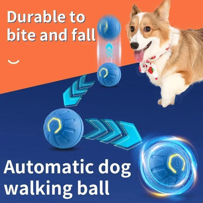 Automatic Interactive Moving Ball Toy for Dogs & Cats – USB Rechargeable Pet Toy