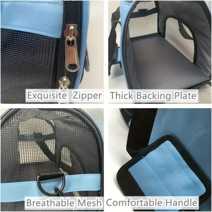 Portable Breathable Pet Carrier Bag for Cats & Small Dogs