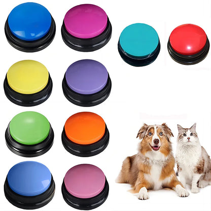 Recordable Pet Talking Button – Interactive Communication Training Toy for Dogs & Cats