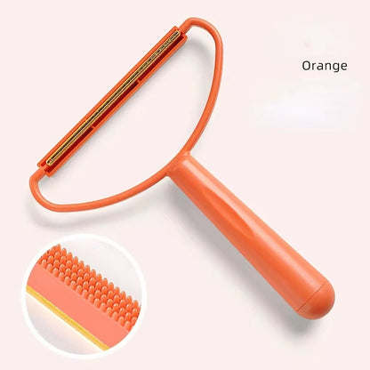 Portable Silicone Pet Hair Remover Brush for Clothes & Furniture