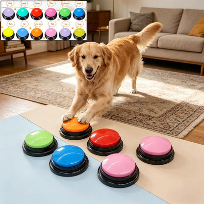 Recordable Pet Talking Button – Interactive Communication Training Toy for Dogs & Cats